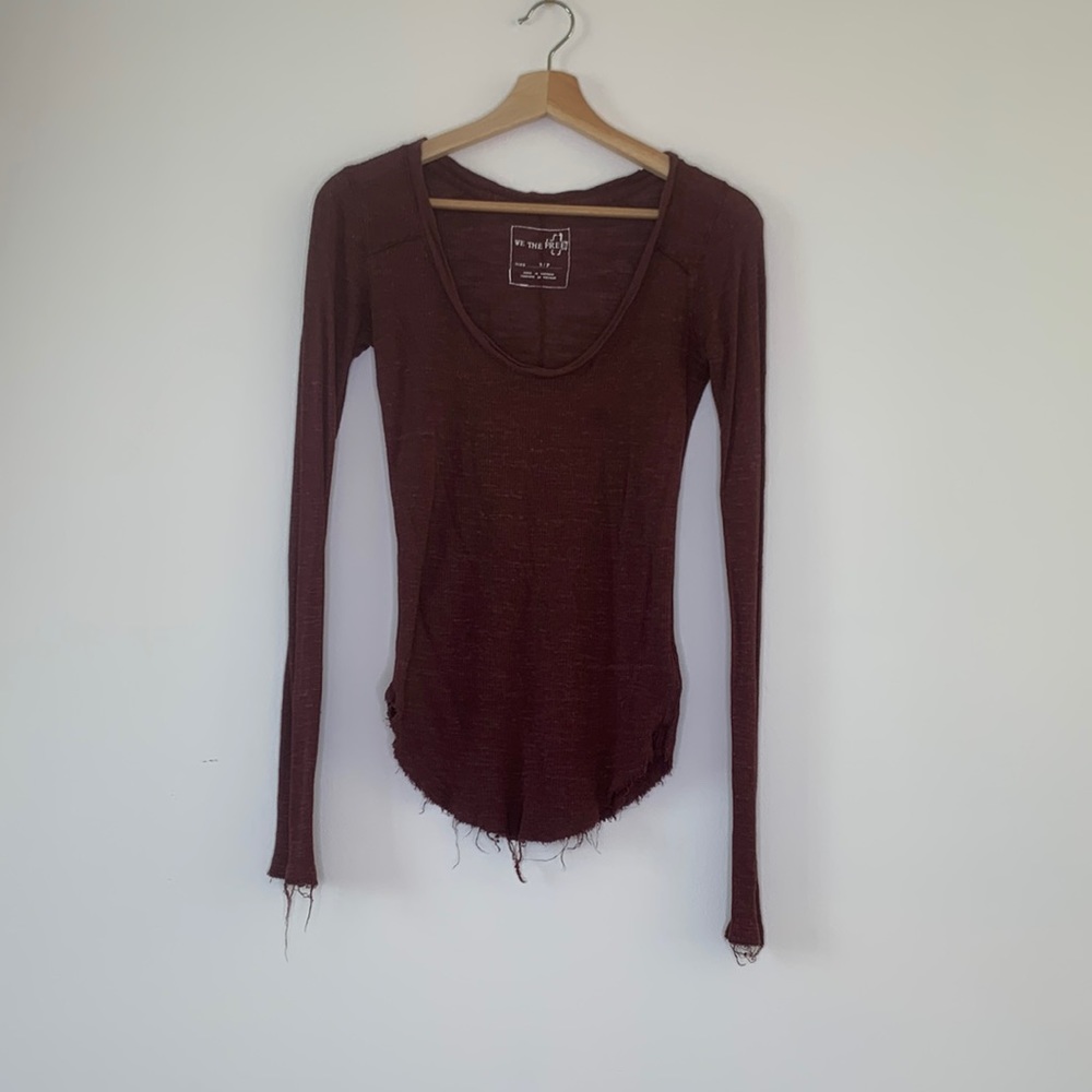 Free people distressed thermal